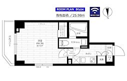 東武亀戸線 亀戸水神駅 徒歩7分の賃貸マンション 3階1Kの間取り