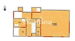 東京メトロ千代田線 乃木坂駅 徒歩10分の賃貸マンション 4階1Kの間取り