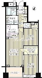 東京メトロ半蔵門線 水天宮前駅 徒歩3分の賃貸マンション 4階2LDKの間取り