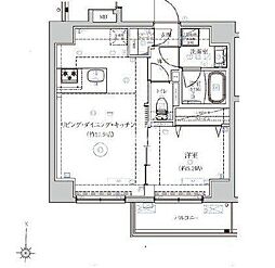 東武亀戸線 小村井駅 徒歩2分の賃貸マンション 7階1LDKの間取り