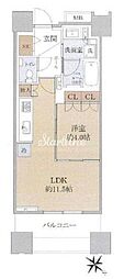 都営新宿線 馬喰横山駅 徒歩4分の賃貸マンション 5階1LDKの間取り