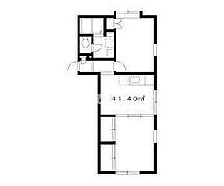 東京メトロ丸ノ内線 茗荷谷駅 徒歩9分の賃貸アパート 1階2DKの間取り