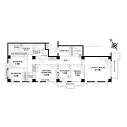 JR山手線 五反田駅 徒歩8分の賃貸マンション 4階3LDKの間取り