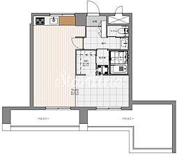 東京メトロ南北線 駒込駅 徒歩9分の賃貸マンション 4階2DKの間取り