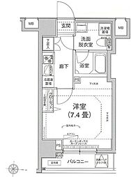都営浅草線 本所吾妻橋駅 徒歩13分の賃貸マンション 4階1Kの間取り