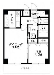 東京メトロ丸ノ内線 本郷三丁目駅 徒歩3分の賃貸マンション 14階1LDKの間取り