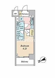 JR京浜東北・根岸線 大森駅 徒歩5分の賃貸マンション 1階1Kの間取り