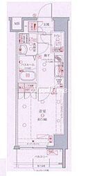 東武亀戸線 亀戸水神駅 徒歩9分の賃貸マンション 2階1Kの間取り