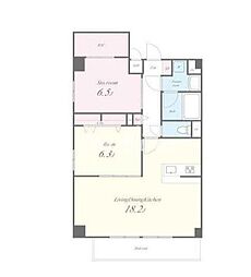 東京メトロ日比谷線 三ノ輪駅 徒歩3分の賃貸マンション 5階1SLDKの間取り