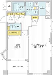 都営三田線 千石駅 徒歩10分の賃貸マンション 3階1LDKの間取り