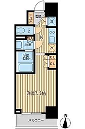 東京メトロ日比谷線 入谷駅 徒歩4分の賃貸マンション 3階1Kの間取り