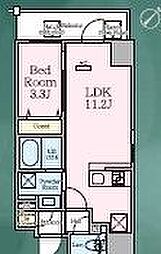 JR総武本線 馬喰町駅 徒歩2分の賃貸マンション 8階1LDKの間取り
