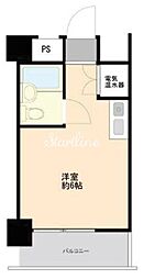 東京メトロ有楽町線 東池袋駅 徒歩6分の賃貸マンション 9階ワンルームの間取り