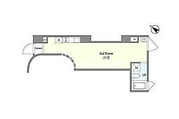 東急池上線 石川台駅 徒歩3分の賃貸マンション 3階ワンルームの間取り