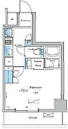 都営新宿線 菊川駅 徒歩5分の賃貸マンション 4階1Kの間取り