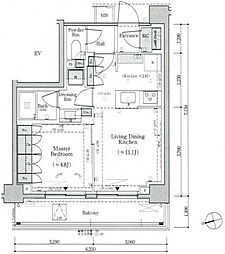 JR京浜東北・根岸線 蒲田駅 徒歩10分の賃貸マンション 5階1LDKの間取り