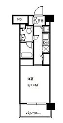 JR総武線 亀戸駅 徒歩5分の賃貸マンション 5階1Kの間取り