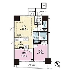 都営新宿線 曙橋駅 徒歩4分の賃貸マンション 8階1LDKの間取り