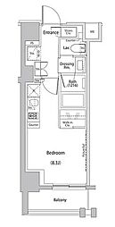 東京メトロ有楽町線 江戸川橋駅 徒歩1分の賃貸マンション 6階ワンルームの間取り
