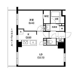 東京メトロ日比谷線 三ノ輪駅 徒歩4分の賃貸マンション 7階1LDKの間取り