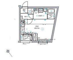 日暮里舎人ライナー 西日暮里駅 徒歩5分の賃貸マンション 3階ワンルームの間取り