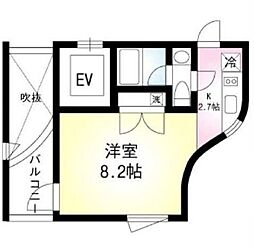 東京メトロ有楽町線 月島駅 徒歩4分の賃貸マンション 4階1Kの間取り