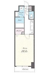 東京メトロ日比谷線 三ノ輪駅 徒歩10分の賃貸マンション 6階1Kの間取り