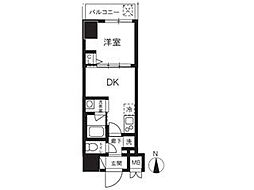 東京メトロ日比谷線 入谷駅 徒歩5分の賃貸マンション 1階1DKの間取り