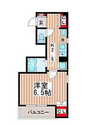 JR総武線 錦糸町駅 徒歩4分の賃貸マンション 5階1Kの間取り