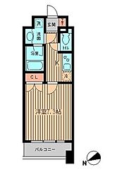 東京メトロ東西線 神楽坂駅 徒歩5分の賃貸マンション 3階1Kの間取り