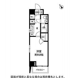 JR総武本線 馬喰町駅 徒歩3分の賃貸マンション 6階1Kの間取り