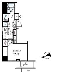 東京メトロ千代田線 根津駅 徒歩2分の賃貸マンション 2階1Kの間取り