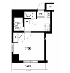 JR山手線 秋葉原駅 徒歩8分の賃貸マンション 3階1Kの間取り