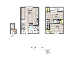 東京メトロ丸ノ内線 四谷三丁目駅 徒歩9分の賃貸マンション 2階2DKの間取り