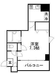 東京メトロ日比谷線 人形町駅 徒歩5分の賃貸マンション 10階1Kの間取り