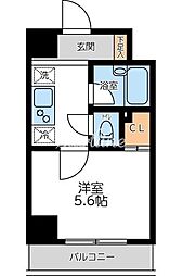 コンフォートタイムオオモリ 1Kの間取図画像