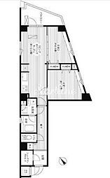 COSMOSREIDShinjukuYochomachi 2LDKの間取図画像