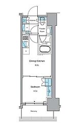 ルフォンプログレ秋葉原EAST 1DKの間取図画像