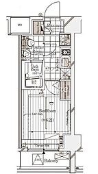 ガリシア代々木 1Kの間取図画像