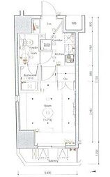 セジョリ上野 1Kの間取図画像