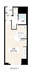 カスタリア新宿御苑 ワンルームの間取図画像