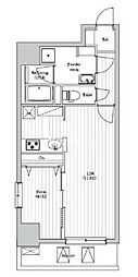 アーバンパーク日暮里 1LDKの間取図画像