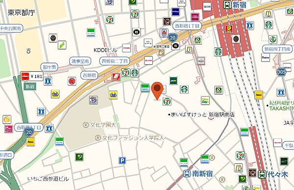 東京都渋谷区代々木２丁目(賃貸マンション1DK・4階・25.15㎡)の写真 その5