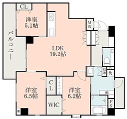 JR肥薩線 隼人駅 徒歩19分の賃貸マンション 1階3LDKの間取り