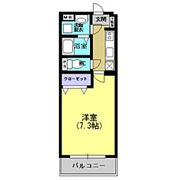 JR指宿枕崎線 谷山駅 徒歩10分の賃貸マンション 1階1Kの間取り