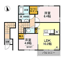 間取図画像 2LDK