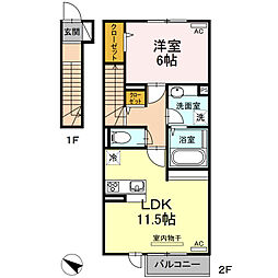間取図画像 1LDK