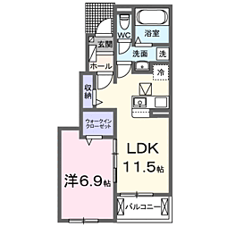間取図画像 1LDK