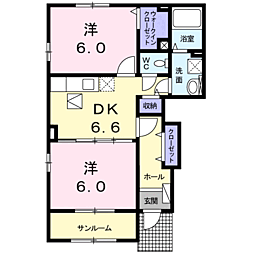 間取図画像 2DK