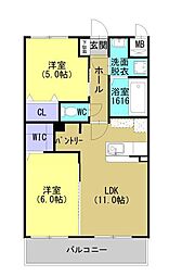 間取図画像 2LDK